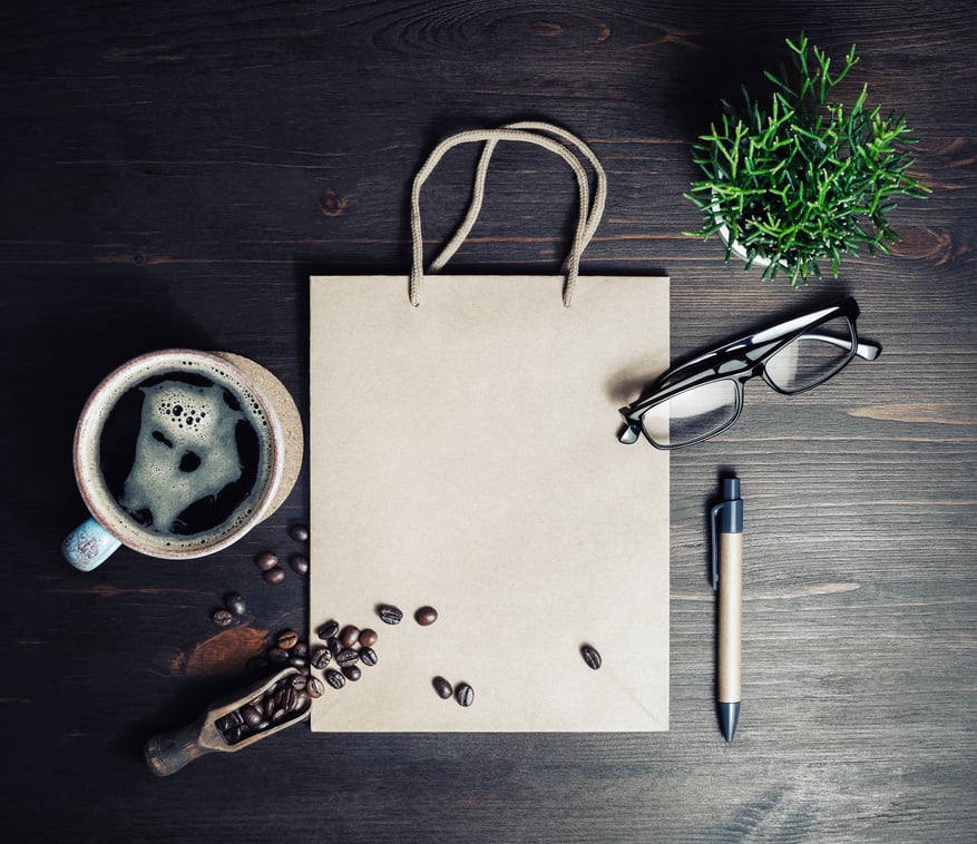 Coffee, Kraft Paper Bag